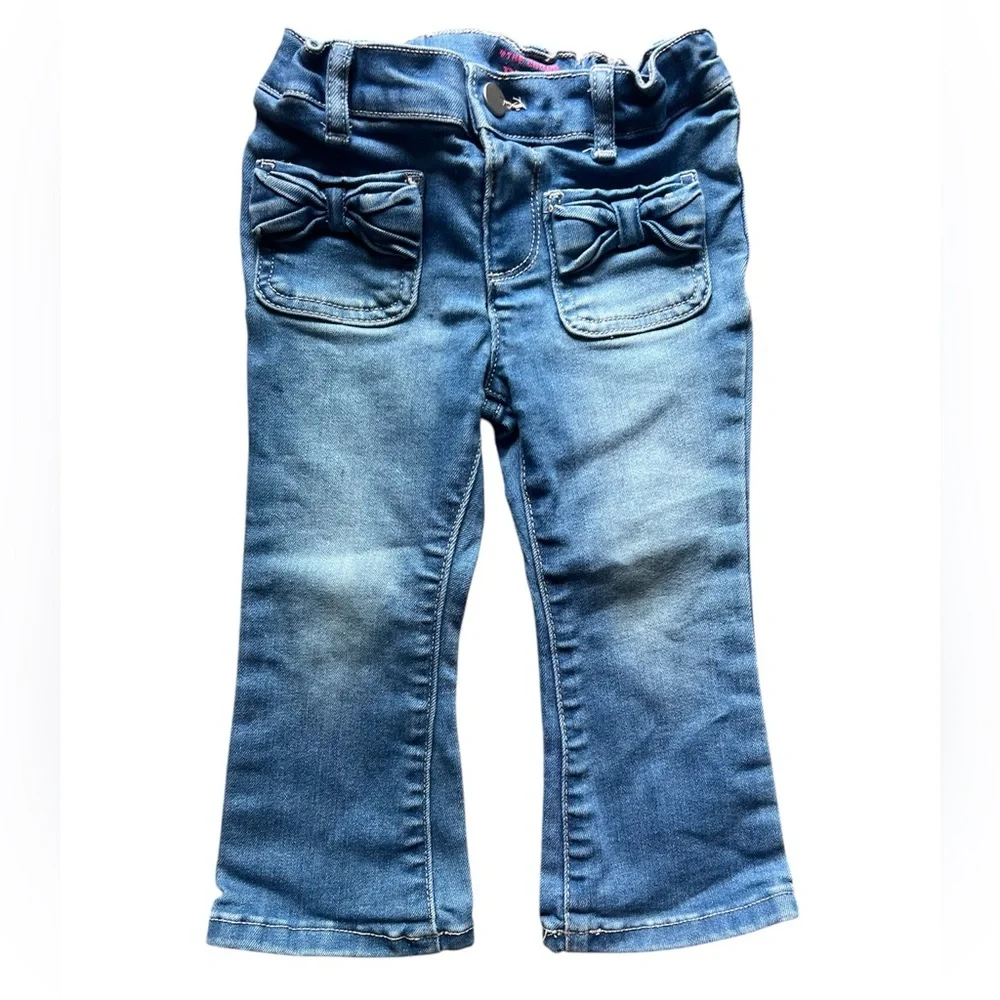 Children’s Place Bow Pocket Denim Flare Jeans | 2T